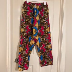 Vibrant Multicolor Patterned Pants. Size xxl
